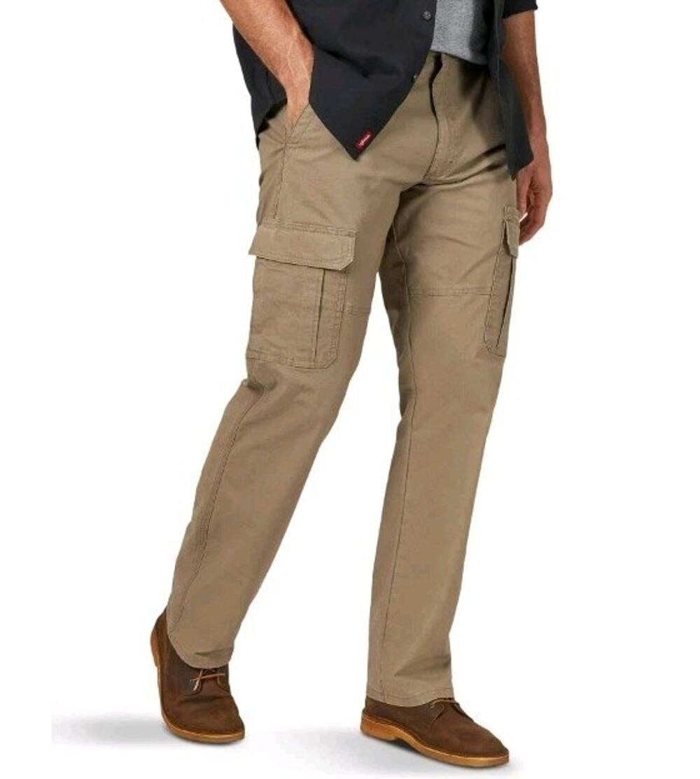 Wrangler Cargo Pants Mens 30x28 Beige Utility Gorpcore Y2K Campus College School